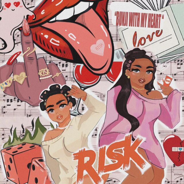 Risk music video link in my Bio 💕 artwork by lover @zeshaanhaku